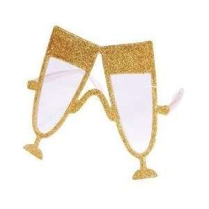  Sparkle Gold Champagne Sunglasses (1 Dozen) Everything 