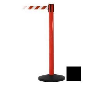  Red Post Safety Barrier, 7.5ft, Black Belt Everything 