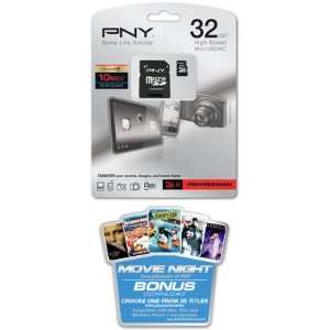  PNY 32 GB Micro SDHC Card with Adapter Electronics