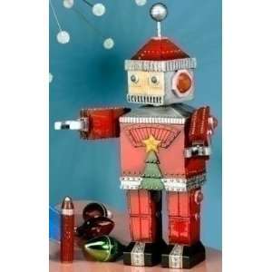  12 Retro Musical Decorative Robot Santa Claus Christmas 