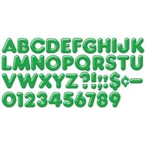 New Trend Enterprises Inc 50 Uppercase Ready Letters 4 Inch 3 D Green 