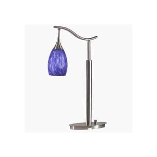  Kenroy Lighting 33305BS LAG Medici Desk Lamp Deep Blue 