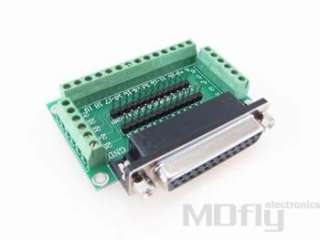 DB25 Female Signals Breakout Board parallel port  
