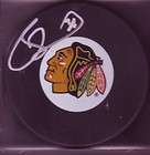 Dave Bolland Chicago Blackhawks Signed Puck wPIC Champs  