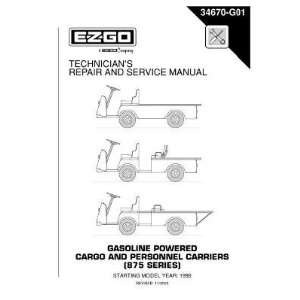  EZGO 34670G01 1998+ Technicians Repair and Service Manual 