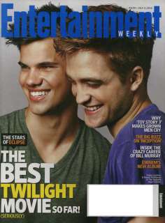 EW Robert Pattinson, Taylor Lautner, Twilight  