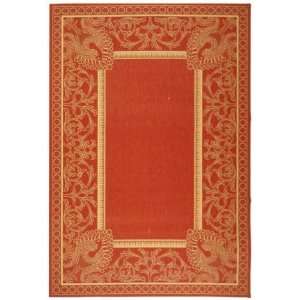  Safavieh Courtyard CY2965 3707 RED / NATURAL 7 10 X 7 