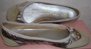 Juicy Couture Metallic Silver Mandy Ballet Flats Sz 7.5  