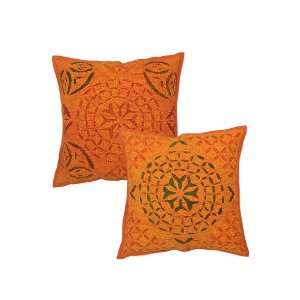 Pcs Cotton Handmade Patch & Cut work Ethnic Pillow Cushion Cover 