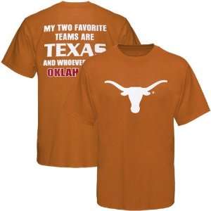   Texas Longhorns Burnt Orange Favorite Teams T shirt
