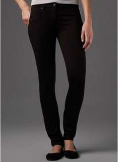 NWT Eileen Fisher viscose Stretch Ponte Knit Black Skinny Jeans Pants 