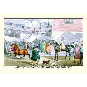  Vintage Art Whats the Price of the Young Nag, Miller 