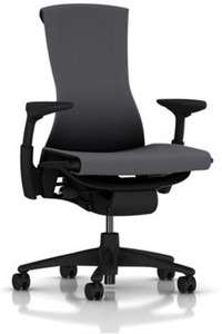   Embody Ergonomic Computer Office Chair Graphite + Charcoal Rhythm