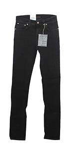 NUDIE JEANS Thin Finn Wms Italian Black Denim Jeans  
