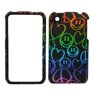   Rubberized Snap on Hard Protector Case Cover for Apple Iphone 3 3g 3gs
