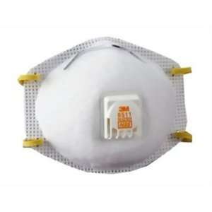 3M 8511 Particulate Sanding Respirator N95 with Valve, 10 Pack x 10 