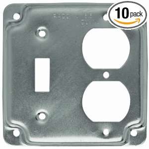   Switch 4 Inch Square Exposed Work Cover, 10 Pack