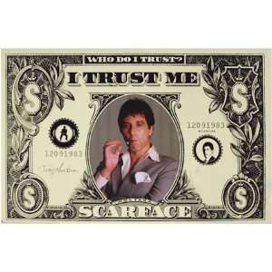  Scarface Dollar Giant Subway Poster 40 x 60 Aprox.