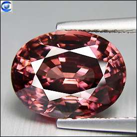 88ct  Rare Imperial Pink Hue  Oval  VVS  Natural Zircon  