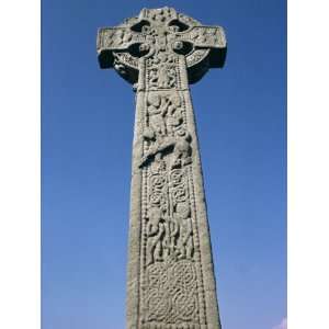 Close up of the High Cross, Drumcliff, County Sligo, Connacht, Eire 