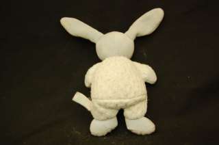 Plush Russ Baby Blue Bunny Rabbit Squeaker Bow Tie Stuffed Animal 
