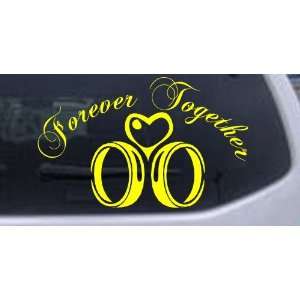 Forever Together Marriage Wedding Girlie Car Window Wall Laptop Decal 