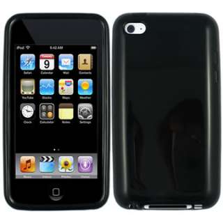 BLACK CRYSTAL SKIN ICE CASE COVER APPLE ITOUCH 4 TOUCH  