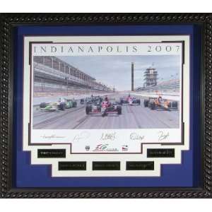  Andretti Green Team Signed Indy 500 Framed Print Sports 