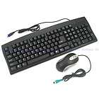 PS/2 Keyboard and Optical Mouse 2 in 1