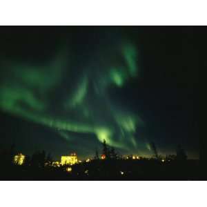  Display of Auroral Lights over Yellowknife Photographic 