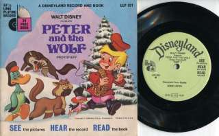 Peter & The Wolf Disneyland Record/Book English EEP728  