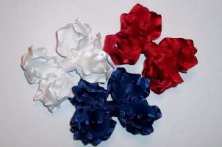 SMALL Boutique CUSTOM Double Ruffle Bows LOT 10 Toddler Girl U Pick 