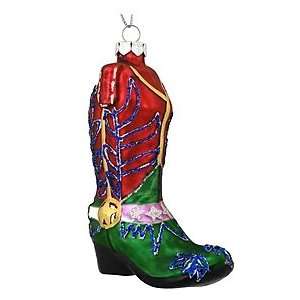  Glistening Cowboy Boot Ornament