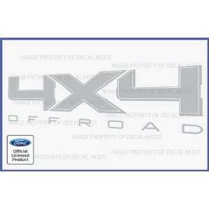  Ford 4x4 Decals Gray   CG (2009 2012) (fits F150 Ranger 