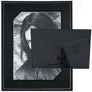   4x5 dual easel cardstock frame w/wide black foil sold in 10s   4x5