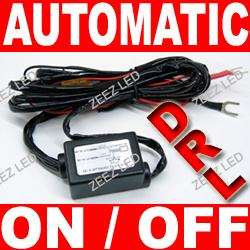 LED Daytime Running Light DRL Relay Harness Auto Control On/Off Switch 