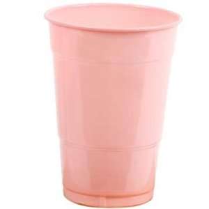  Baby Pink Plastic 16 oz. Cup 20 Count