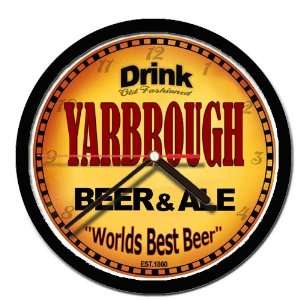  YARBROUGH beer and ale cerveza wall clock 