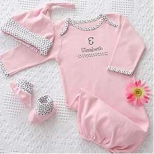  Personalized Baby Clothes Gift Set   Newborn Girl Baby