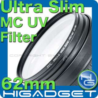 62mm MC UV/Haze Lens Filter for Sony 70 300mm 24 105mm  