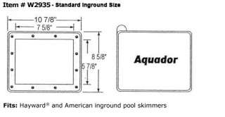 1084 Aquador Hayward Winter Swimming Pool Skimmer Cover  