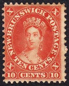 Canada   New Brunswick 1860 63 sg17 (10c) MM  