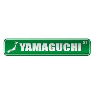   YAMAGUCHI ST  STREET SIGN CITY JAPAN