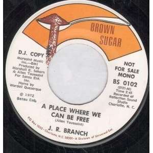  A PLACE WHERE WE CAN BE FREE 7 INCH (7 VINYL 45) US BROWN 