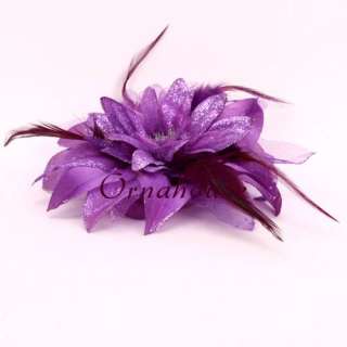 Charm Purple Cactus Flower Style Rubber Band Hair Accessory &Bracelet 