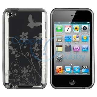 Flower Gel Rubber Soft Silicone Case Cover for iPod Touch 4 4G 4th Gen 