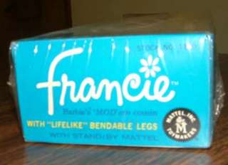 Barbie Francie Blonde # 1130 RARE UNOPENED Mint in box  