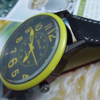   ModernLuxury Design Quartz Leather Lady Mens Wrist Watch ,Z13  