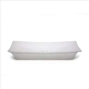  Xylem Rectangular Vitreous China Vessel Sink with Concave 