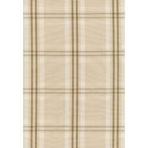  Wilton Cotton Plaid Beige / Mocha by F Schumacher Fabric 